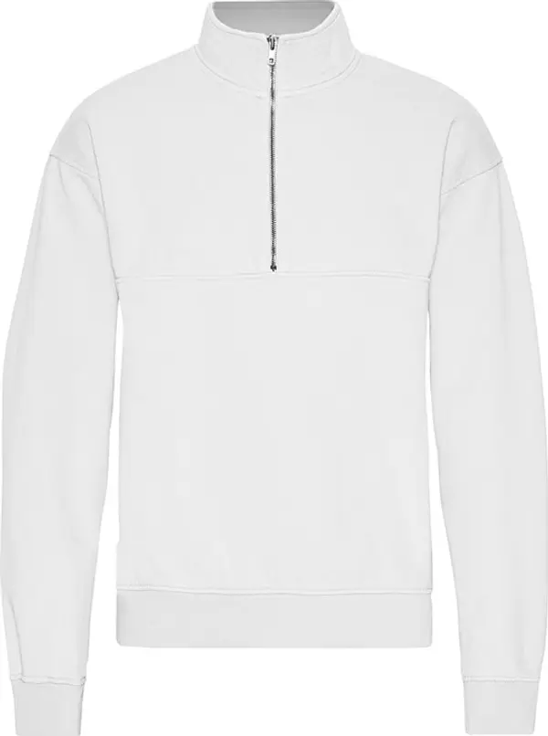 Colorful Standard Colorful Standard Organic Quarter Zip Unisex - Dukserice i džemperi s kapulja Colorful Standard - Bijela - CS1014-OW-S - Size: S