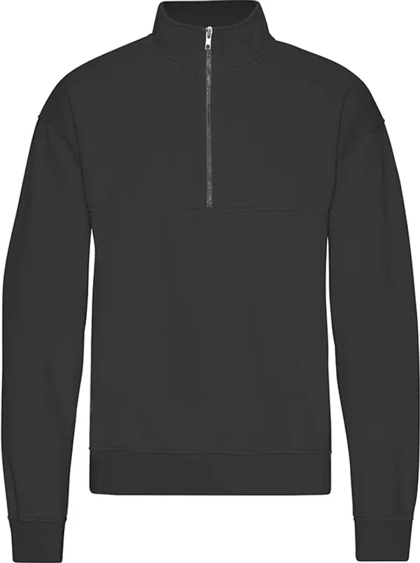Colorful Standard Colorful Standard Organic Quarter Zip Unisex - Dukserice i džemperi s kapulja Colorful Standard - Crna - CS1014-DB-S - Size: S