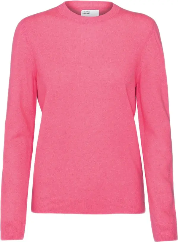 Colorful Standard Colorful Standard Women Light Merino Wool Crew Pink CS5084-BG Žene - Dukserice i džemperi s kapulja Colorful Standard - Roza - CS5084-BG-L - Size: L