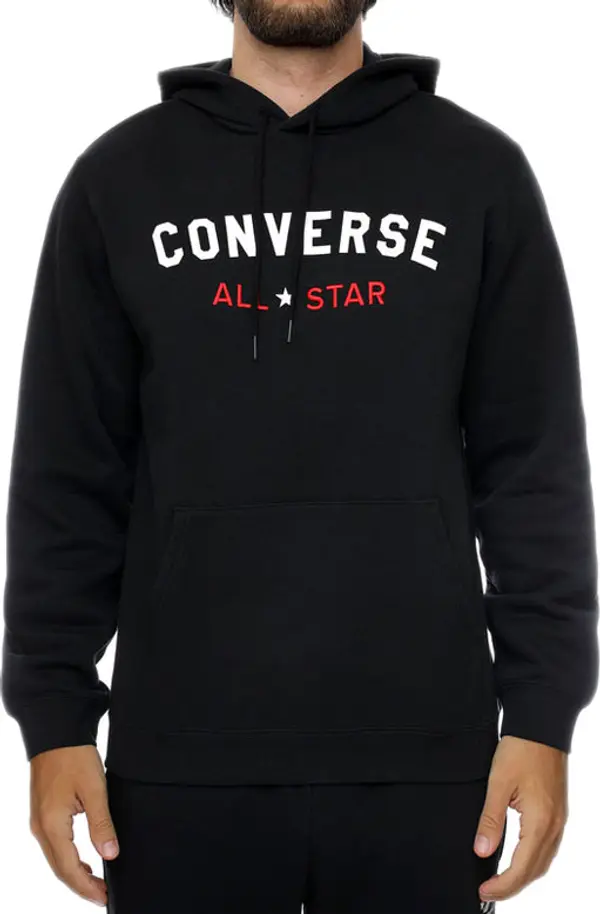 Converse Converse Center All Star Logo Muškarci - Dukserice i džemperi s kapulja Converse - Crna - 10024502-001-XS - Size: XS