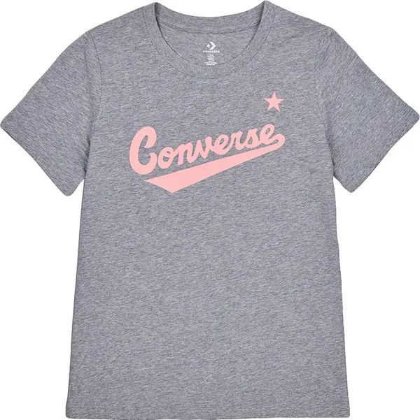Converse Converse Center Front Nova Classic Tee Žene - Majice Converse - Siva - 10021940-A06-S - Size: S