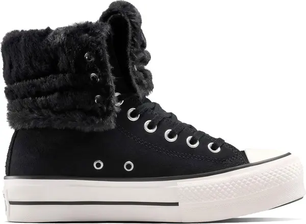 Converse Converse Chuck Taylor All Star Fold-Over Lift Platform XHi Faux Fur Žene - Tenisice Converse - Crna - A15229C-4 - Size: 4