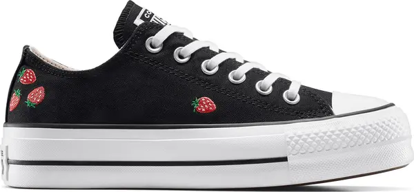 Converse Converse Chuck Taylor All Star Lift Platform Embroidered Strawberries Žene - Tenisice Converse - Crna - A14935C-4.5 - Size: 4.5