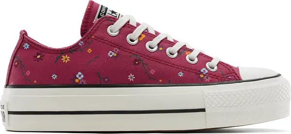 Converse Converse Chuck Taylor All Star Lift Platform Floral Patchwork Red Žene - Tenisice Converse - Crvena - A15535C-5 - Size: 5