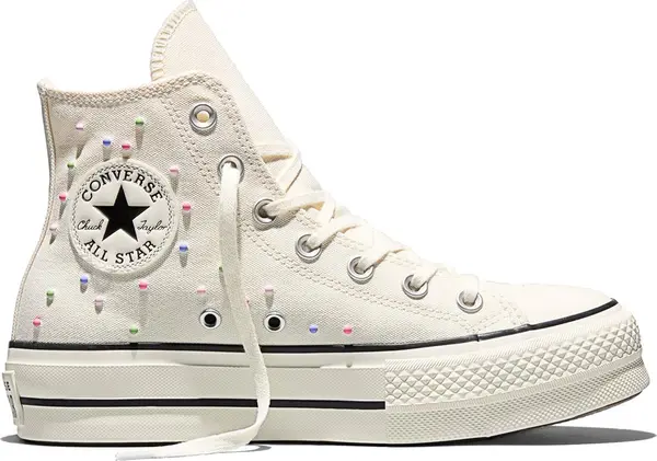 Converse Converse Chuck Taylor All Star Lift Platform Mini Studs Offwhite Žene - Tenisice Converse - Bezbojan - A19140C-3.5 - Size: 3.5