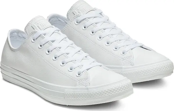 Converse Converse Chuck Taylor All Star Mono Leather White Unisex - Tenisice Converse - Bijela - 136823C-4 - Size: 4