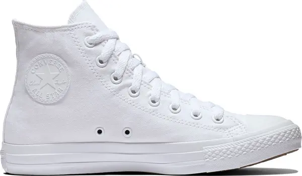 Converse Converse Chuck Taylor All Star White Monochrome Hi Unisex - Tenisice Converse - Bijela - 1U646-4UK - Size: 4