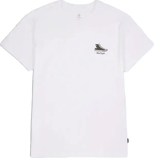 Converse Converse Chuck Taylor High Top Graphic T-Shirt Žene - Majice Converse - Bijela - 10022975-A02-XS - Size: XS