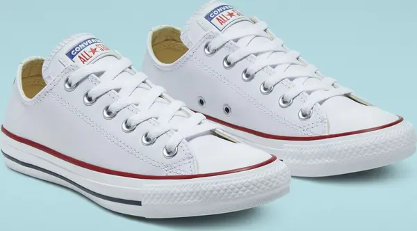 Converse Converse Chuck Taylor Leather White Unisex - Tenisice Converse - Bijela - 132173C-9UK - Size: 9