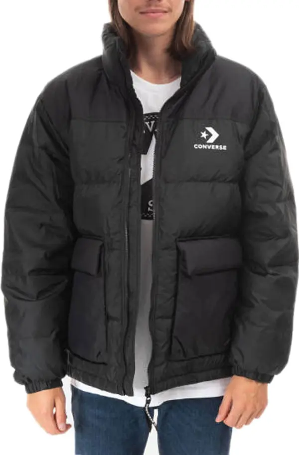 Converse Converse Short Down Jacket Muškarci - Jakne Converse - Crna - 10023755-A03-M - Size: M