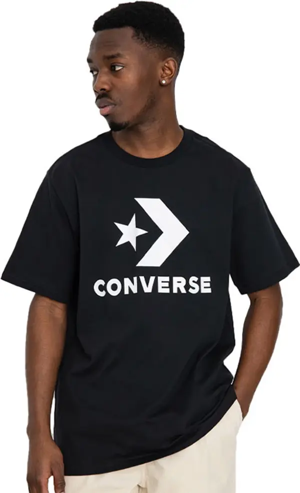 Converse Converse Standard Fit Large Logo Star Chevron Tee Muškarci - Majice Converse - Crna - 10025458-A02-XS - Size: XS