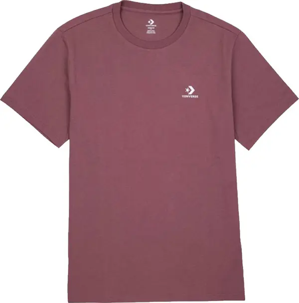 Converse Converse Standard Fit Left Chest Star Chevron Embroidered Tee Muškarci - Majice Converse - Burgundac - 10023876-A57-L - Size: L