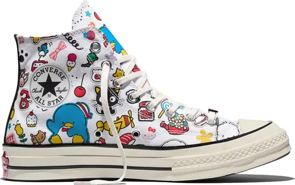 Converse Converse x Hello Kitty And Friends Chuck 70 Stickers Žene - Tenisice Converse - Bijela - A17696C-5.5 - Size: 5.5