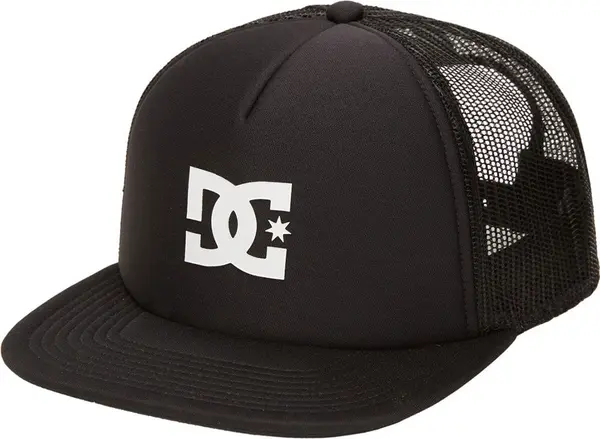DC Shoes DC Shoes Gas Station Trucker Black Unisex - Glavni pokrivači DC Shoes - Crna - ADYHA04061-KVJ0-One-size - Size: One size
