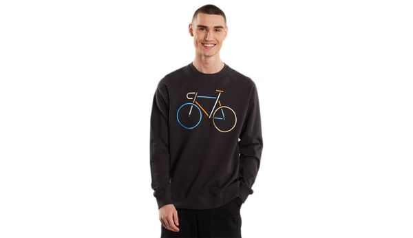 Dedicated Dedicated Sweatshirt Malmoe Color Bike Charcoal