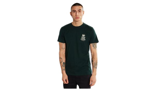 Dedicated Dedicated T-shirt Stockholm Good Coffee Dark Green