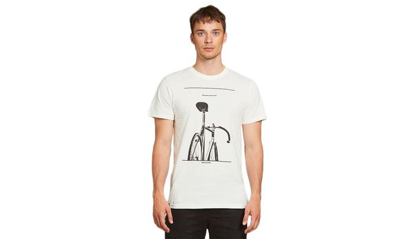 Dedicated Dedicated T-shirt Stockholm Simplicity Bike Off-White
