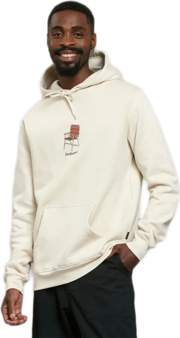Dedicated Dedicated Hoodie Falun Lawn Chair Oat White Muškarci - Dukserice i džemperi s kapulja Dedicated - Bijela - 21129-L - Size: L
