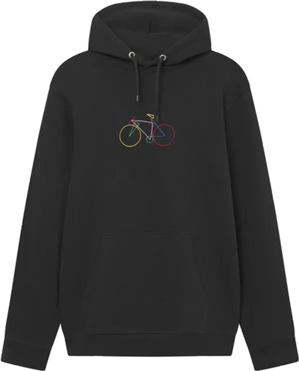 Dedicated Dedicated Hoodie Falun Paper Cut Bike Black Muškarci - Dukserice i džemperi s kapulja Dedicated - Crna - 22687-XL - Size: XL