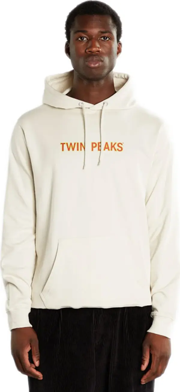 Dedicated Dedicated Hoodie Falun Twin Peaks Logo Oat White Muškarci - Dukserice i džemperi s kapulja Dedicated - Bijela - 20227-M - Size: M