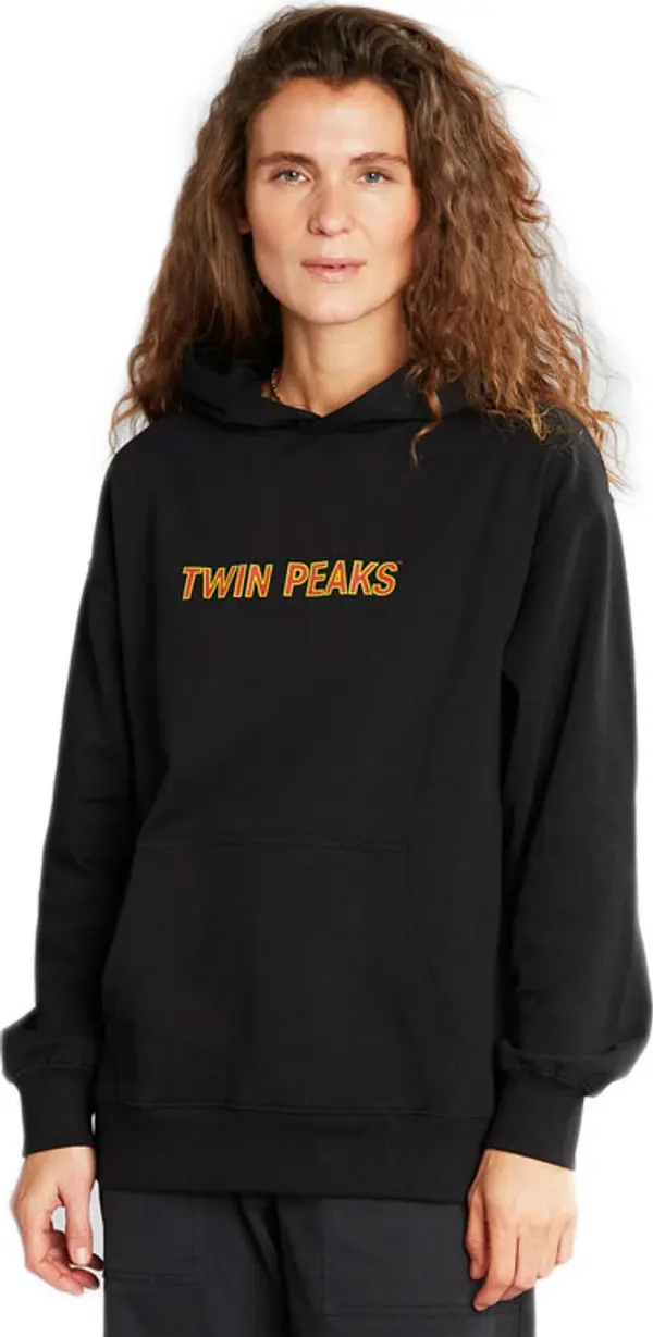 Dedicated Dedicated Hoodie Sundborn Twin Peaks Logo Oat White Žene - Dukserice i džemperi s kapulja Dedicated - Crna - 20228-S - Size: S