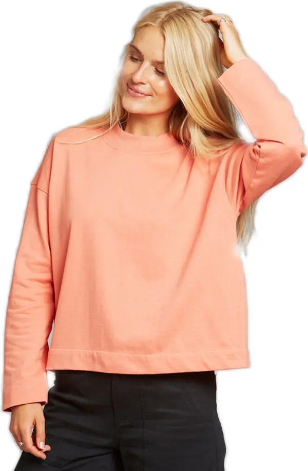 Dedicated Dedicated Loose Sweatshirt Lerdala Coral Žene - Majice Dedicated - Narančasta - 18251-M - Size: M