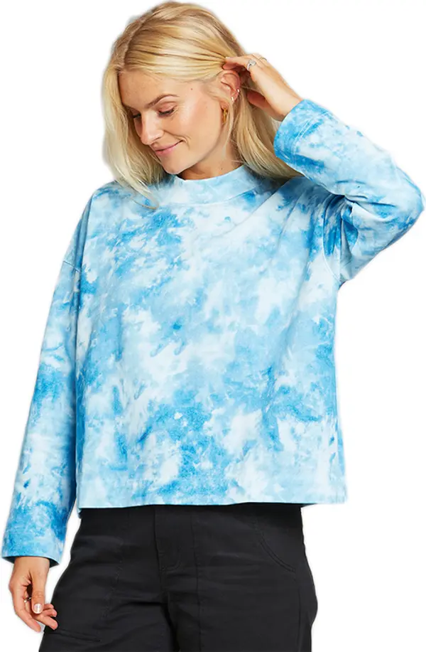 Dedicated Dedicated Loose Sweatshirt Lerdala Tie Dye Blue Žene - Dukserice i džemperi s kapulja Dedicated - Plava - 18265-M - Size: M