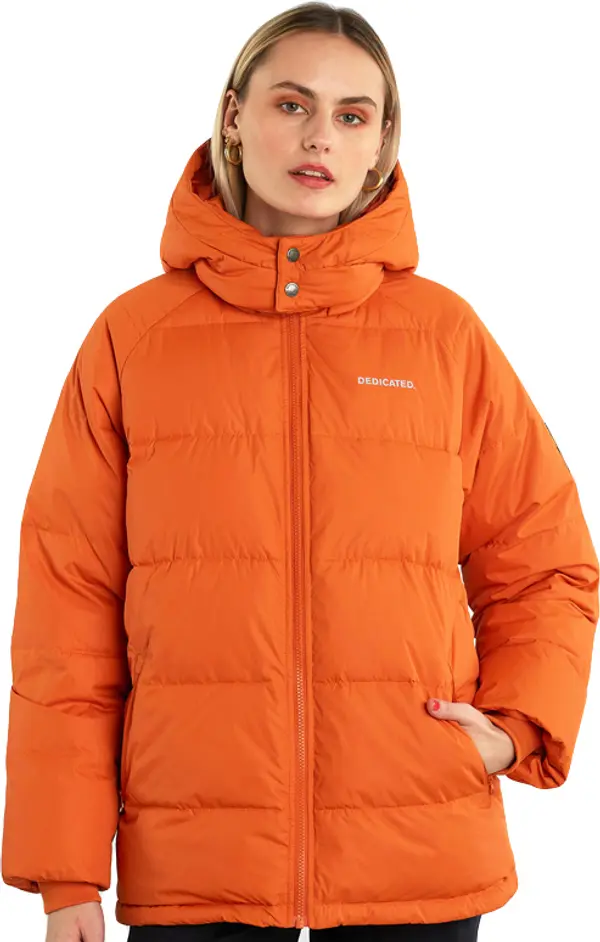 Dedicated Dedicated Puffer Jacket Boden Orange Žene - Jakne Dedicated - Narančasta - 18969-M - Size: M