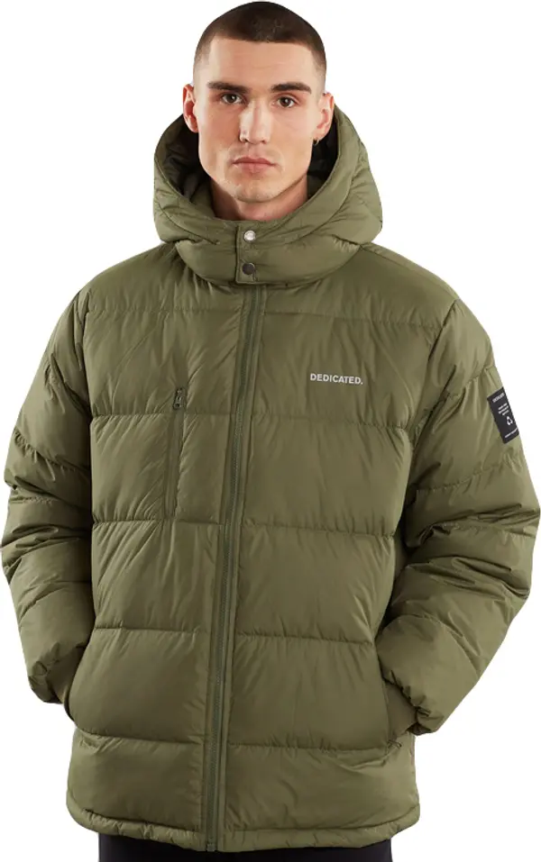Dedicated Dedicated Puffer Jacket Dundret Green Muškarci - Jakne Dedicated - Zelena - 18973-L - Size: L