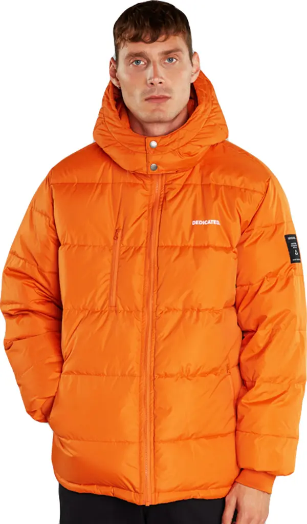 Dedicated Dedicated Puffer Jacket Dundret Orange Muškarci - Jakne Dedicated - Narančasta - 18971-M - Size: M