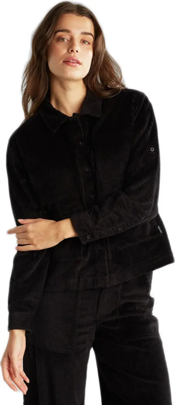 Dedicated Dedicated Shirt Lima Corduroy Black Žene - košulja Dedicated - Crna - 19063-M - Size: M