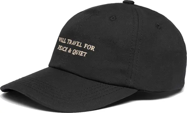 Dedicated Dedicated Soft Cap Slussen Will Travel Black Unisex - Glavni pokrivači Dedicated - Crna - 21353-One-size - Size: One size