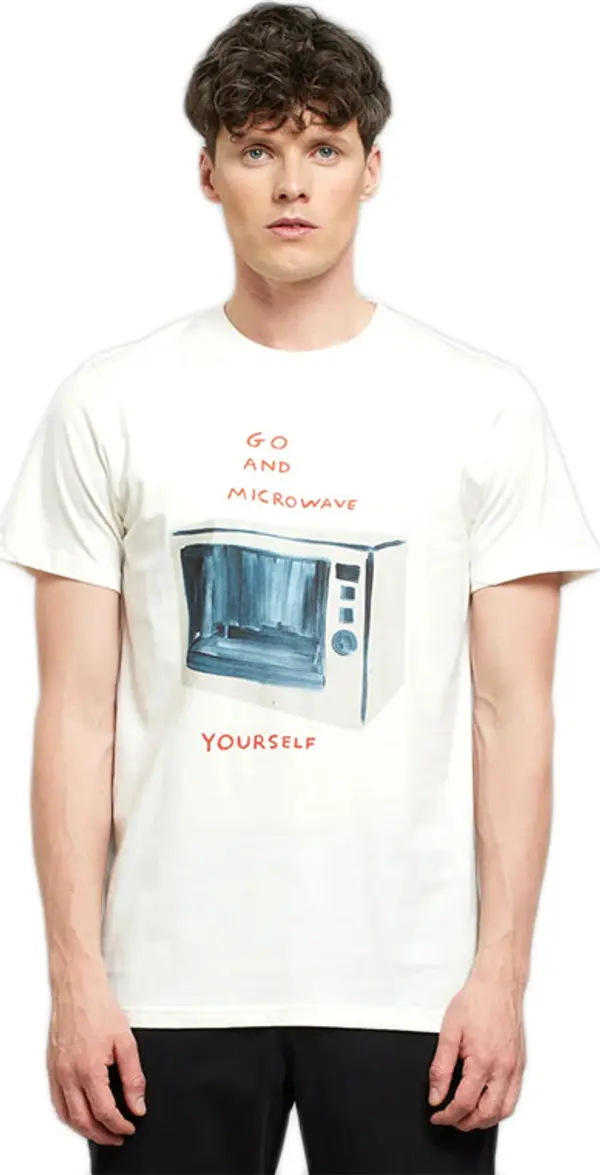 Dedicated Dedicated Stockholm Shrigley Microwave Off White Muškarci - Majice Dedicated - Bijela - 21052-L - Size: L