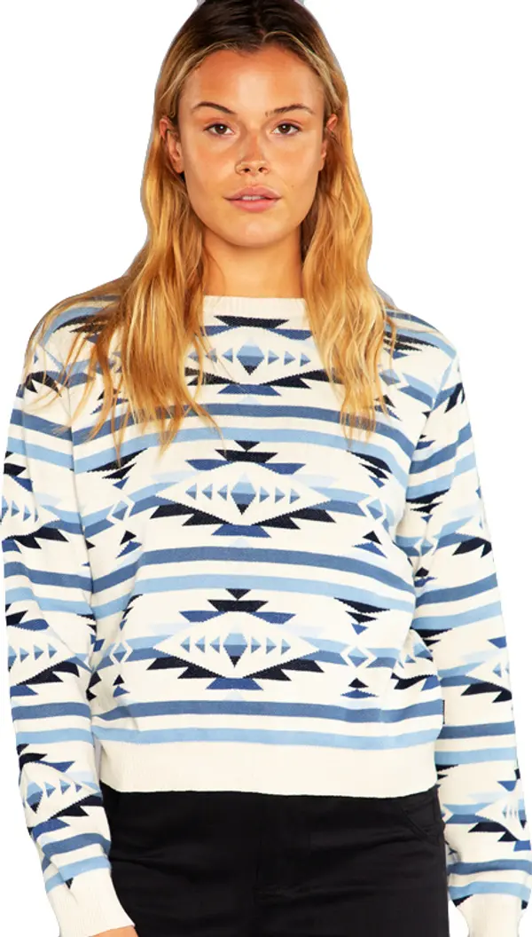 Dedicated Dedicated Sweater Arendal Ikat Navy Žene - Dukserice i džemperi s kapulja Dedicated - Plava - 19207-S - Size: S