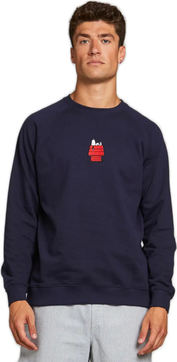 Dedicated Dedicated Sweatshirt Malmoe Doghouse Navy Muškarci - Dukserice i džemperi s kapulja Dedicated - Plava - 18178-M - Size: M