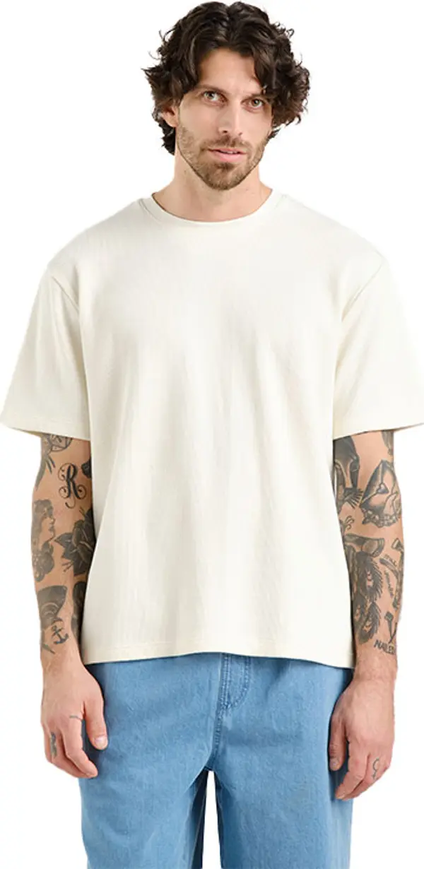 Dedicated Dedicated T-shirt Danviken Waffle Off-White Muškarci - Majice Dedicated - Bezbojan - 22765-XL - Size: XL