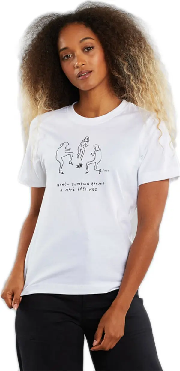 Dedicated Dedicated T-shirt Mysen A Man´s Feelings White Žene - Majice Dedicated - Bijela - 18850-M - Size: M