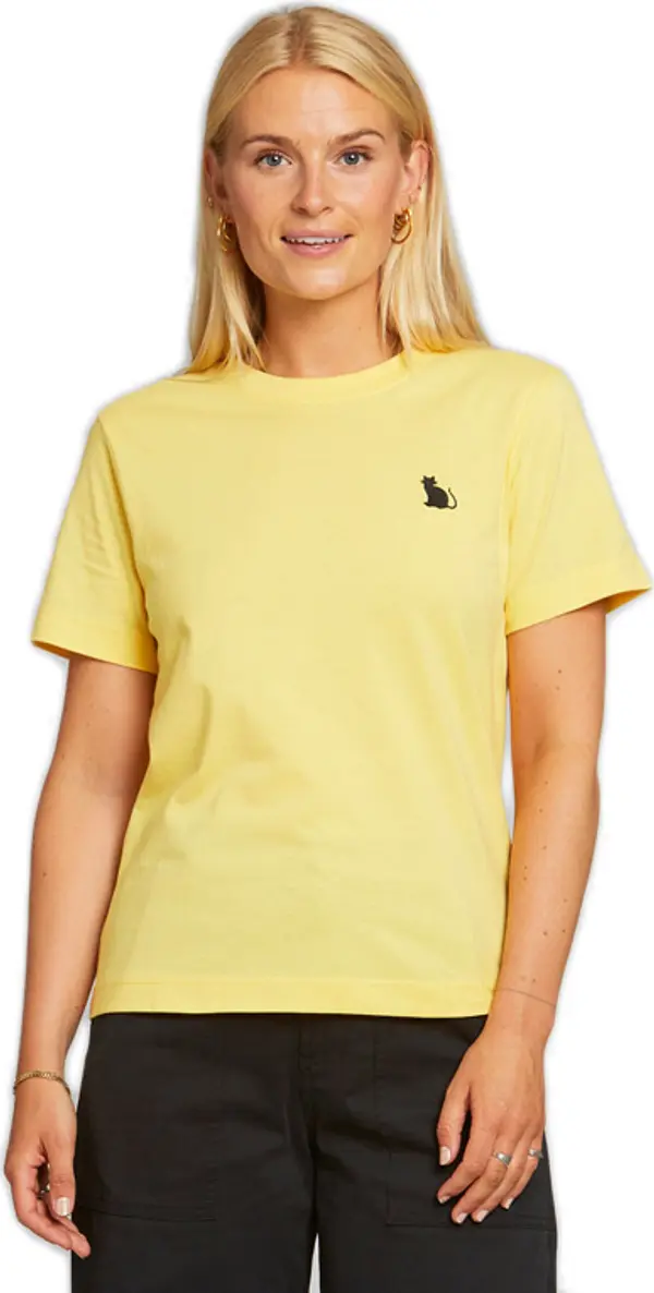 Dedicated Dedicated T-shirt Mysen Cat Yellow Žene - Majice Dedicated - Žuta - 18317-S - Size: S