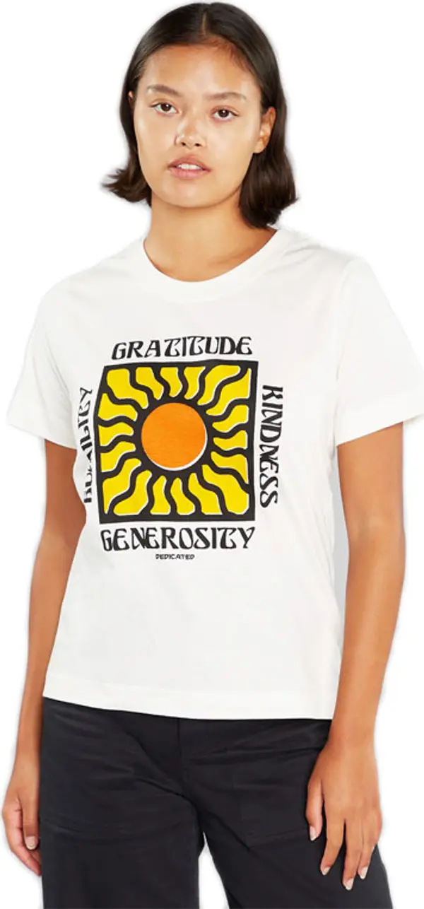 Dedicated Dedicated T-shirt Mysen Gratitude Žene - Majice Dedicated - Bijela - 17988-M - Size: M