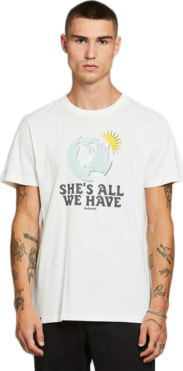 Dedicated Dedicated T-shirt Stockholm All We Have Off-White Muškarci - Majice Dedicated - Bijela - 18278-S - Size: S