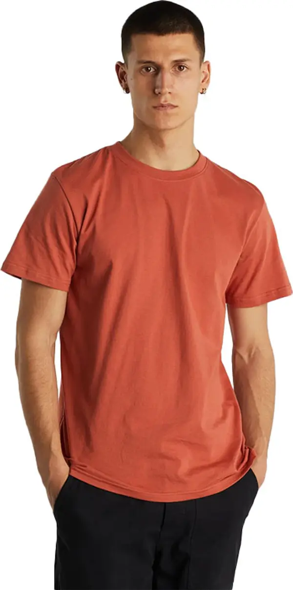 Dedicated Dedicated T-shirt Stockholm Base Terracotta Red Muškarci - Majice Dedicated - Crvena - 19377-L - Size: L