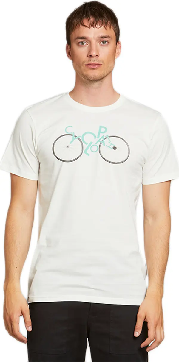 Dedicated Dedicated T-shirt Stockholm Cyclopath Off-White Muškarci - Majice Dedicated - Bijela - 18283-M - Size: M