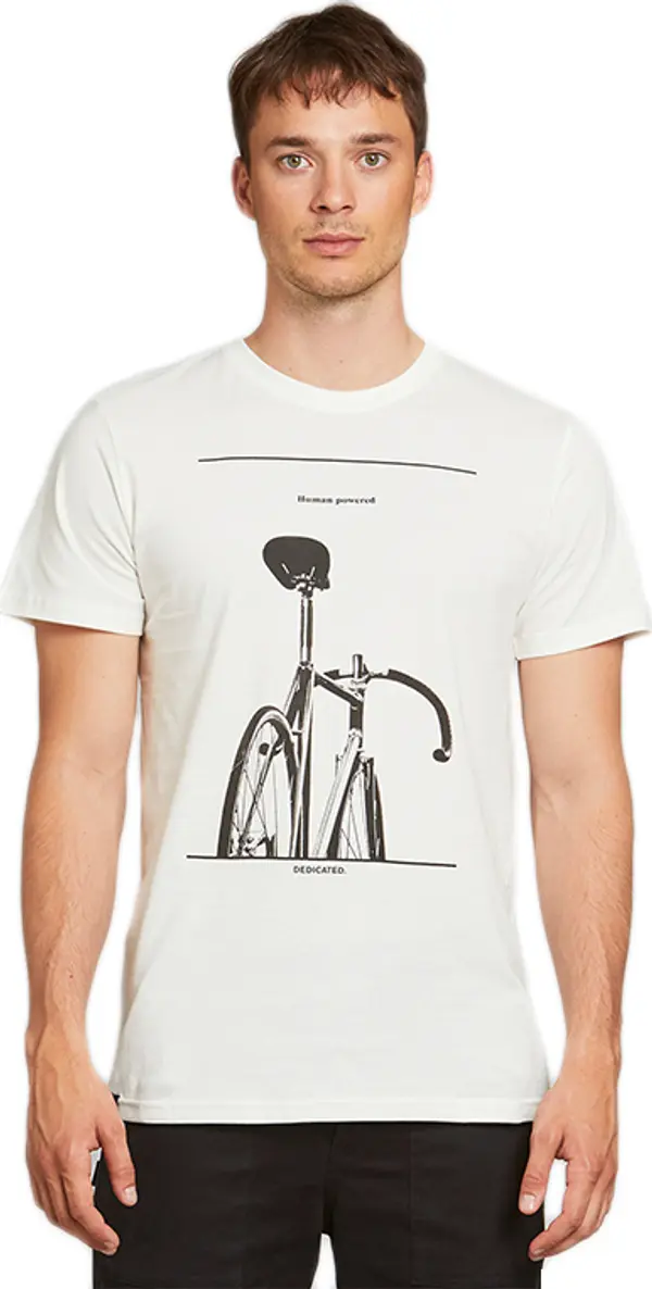 Dedicated Dedicated T-shirt Stockholm Simplicity Bike Off-White Muškarci - Majice Dedicated - Bijela - 18281-XL - Size: XL