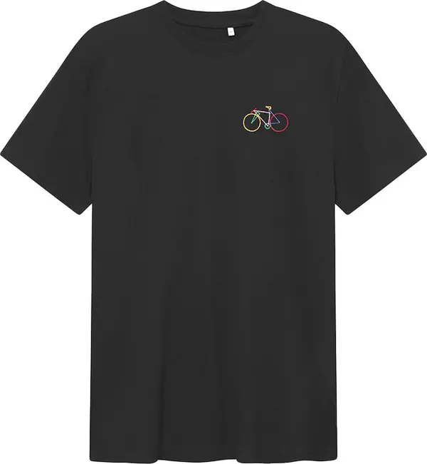 Dedicated Dedicated T-shirt Stockholm Small Paper Cut Bike Black Muškarci - Majice Dedicated - Crna - 22811-XL - Size: XL