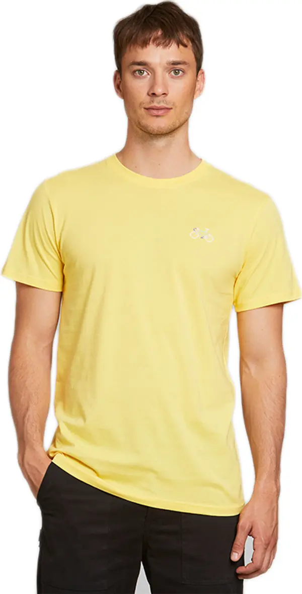 Dedicated Dedicated T-shirt Stockholm Stitch Bike Yellow Muškarci - Majice Dedicated - Žuta - 18285-S - Size: S