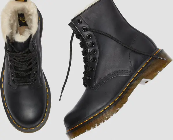 Dr. Martens Dr. Martens 1460 Serena Faux Fur Lined Ankle Boots Žene - Cipele Dr. Martens - Crna - DM21797001-4 - Size: 4