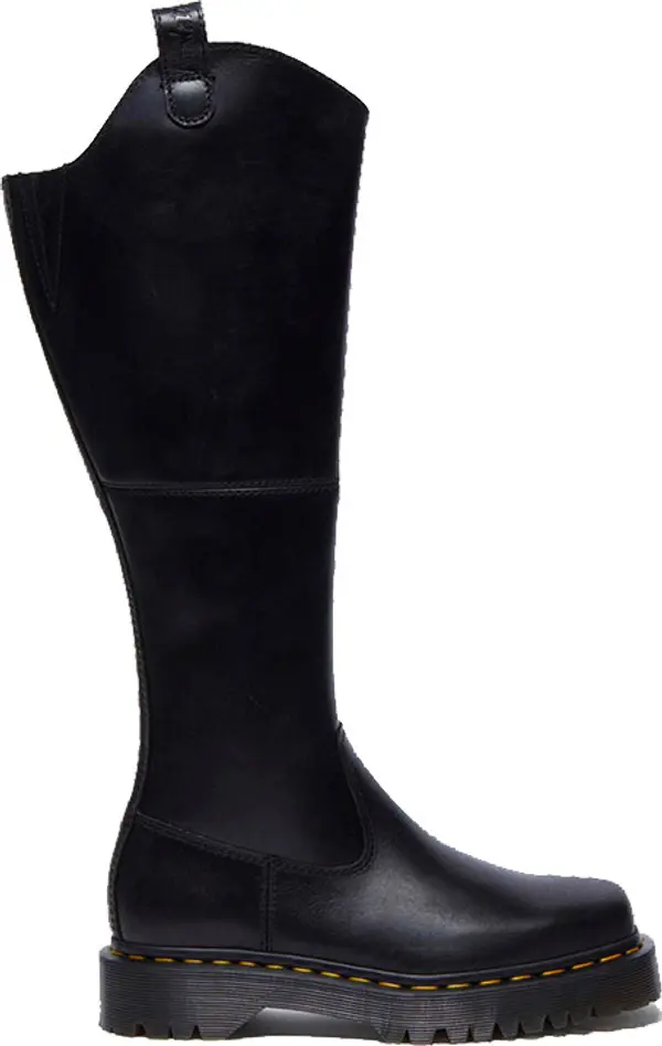 Dr. Martens Dr. Martens Amaayah Knee High Leather Boots Žene - Cipele Dr. Martens - Crna - DM31947001-5 - Size: 5