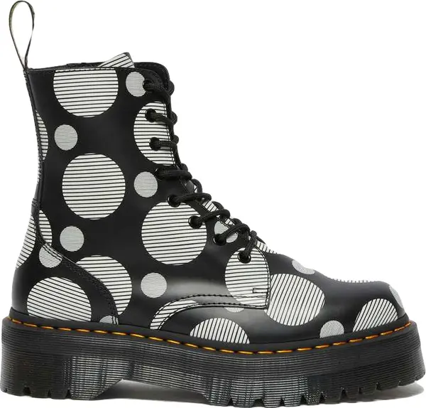 Dr. Martens Dr. Martens Jadon Polka Dot Smooth Leather Platform Boots Žene - Cipele Dr. Martens - Crna - DM26882009-4 - Size: 4