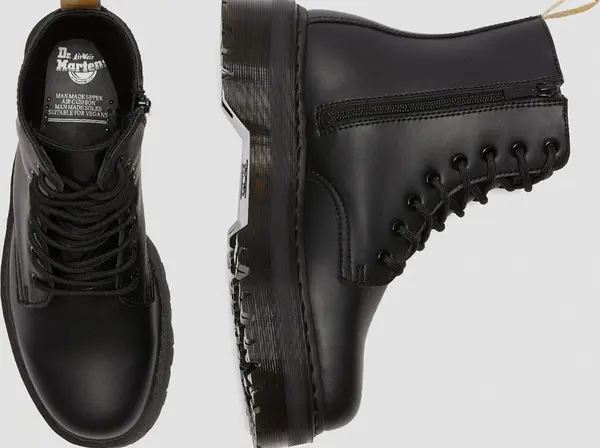 Dr. Martens Dr. Martens Vegan Jadon II Mono Platform Boots Unisex - Cipele Dr. Martens - Crna - DM25310001-3 - Size: 3
