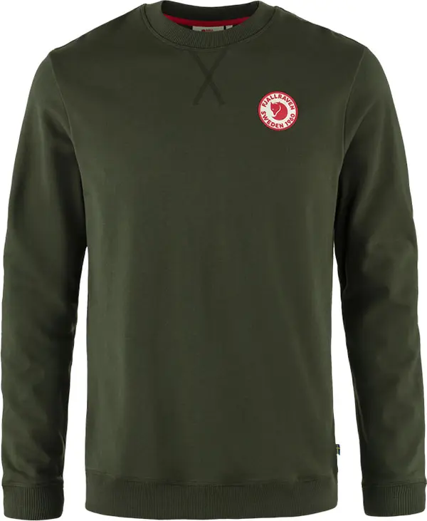 Fjällräven Fjällräven 1960 Logo Badge Sweater M Muškarci - Dukserice i džemperi s kapulja Fjällräven - Zelena - F87163-662-XL - Size: XL